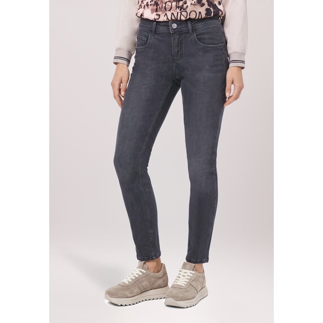 Jean stretch à effet délavé black denim <span itemprop=