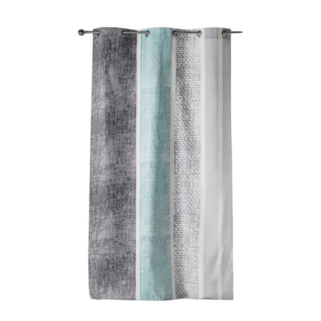 Rideau a oeillets 140 x 240 cm Textilio Menthe menthe <span itemprop=
