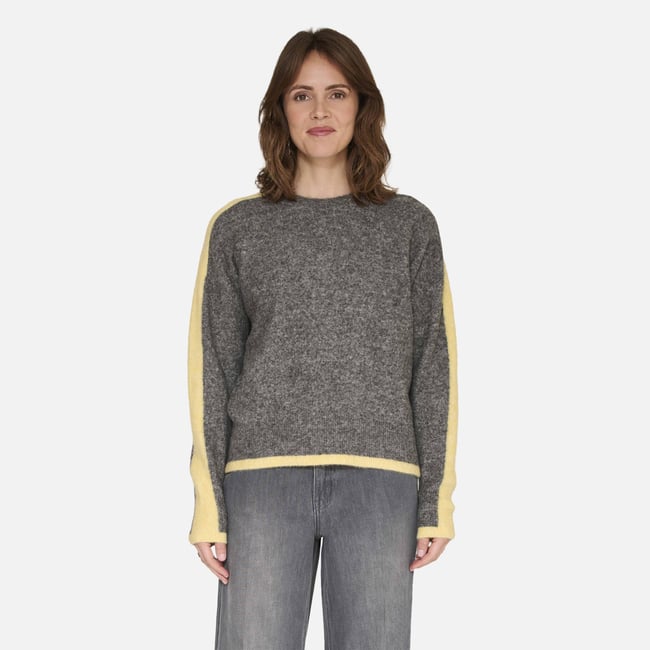 Pull KALETA gris chine <span itemprop=