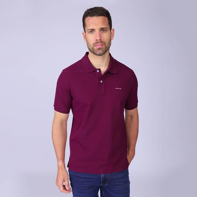 Polo Collin bordeaux <span itemprop=