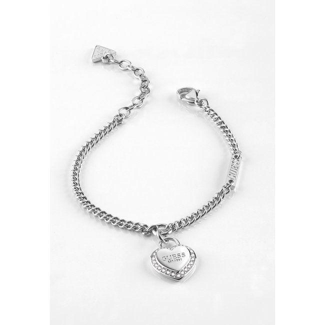 Bracelet Fine Heart argent <span itemprop=