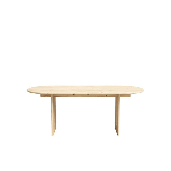 Table à manger en sapin beige 160 cm - NUMA - HANNUN