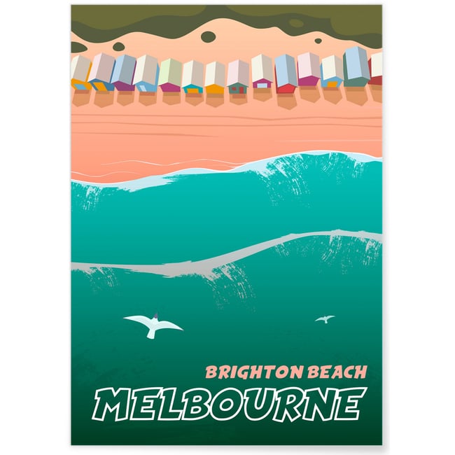 Affiche Melbourne Couleur blanc <span itemprop=