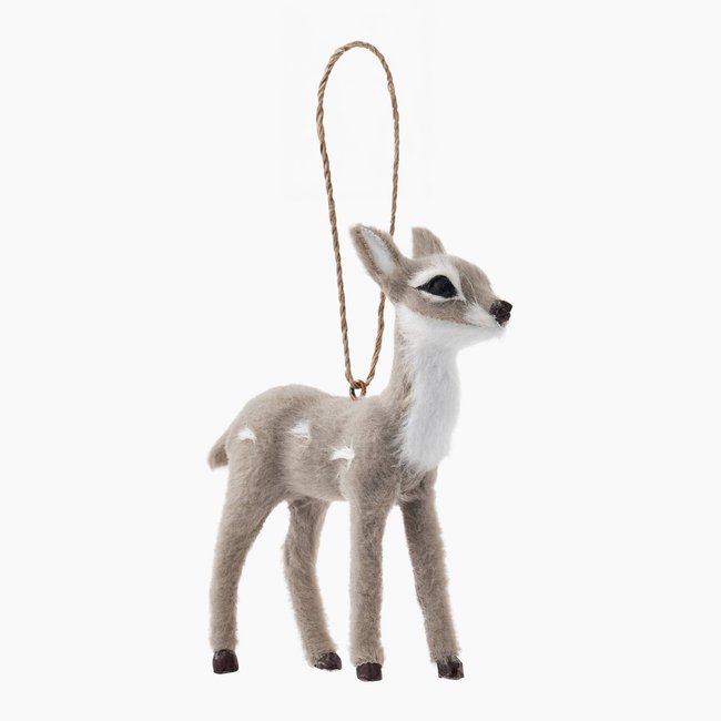 Ornement biche, 10cm Couleur gris foncé <span itemprop=