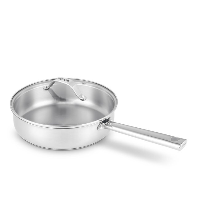 Sauteuse inox avec couvercle verre Cicla inox <span itemprop=