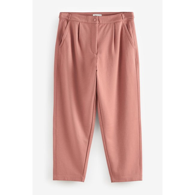 Pantalon bouffant en point de rome rose <span itemprop=