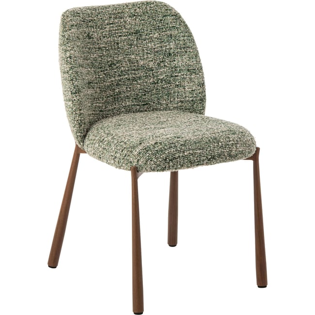Chaise en tissu texturé Couleur vert olive <span itemprop=