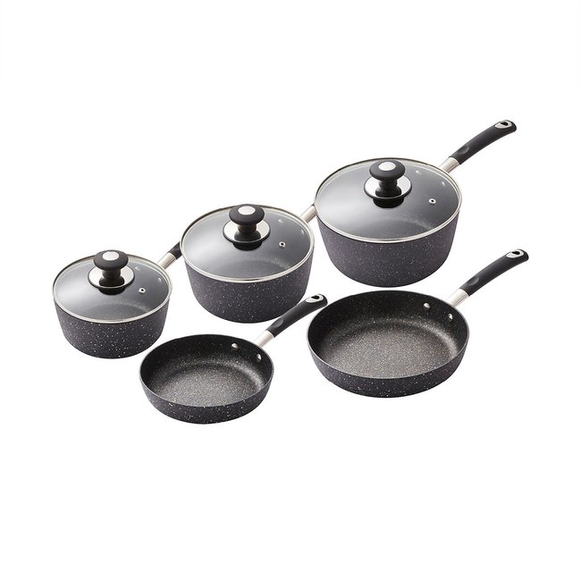 Precision 5-Piece Pan Set, black, TOWER