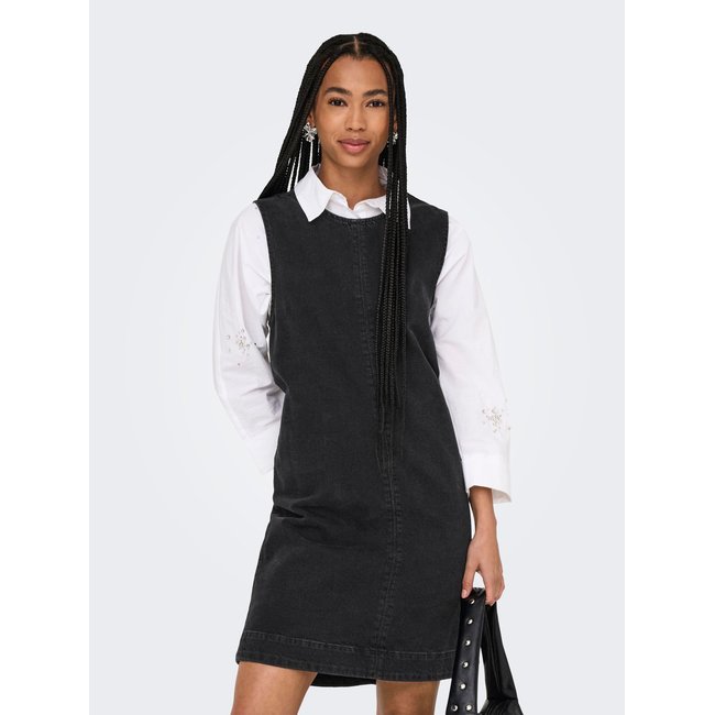 Robe En Denim ONLDORSI Robe courte washed black <span itemprop=