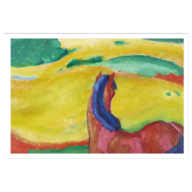 Poster Chevaux dans le paysage par Franz Marc - HEXOA