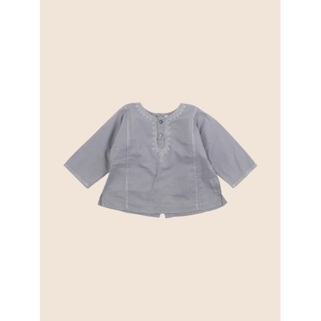 Blouse - Très bon état gris <span itemprop=