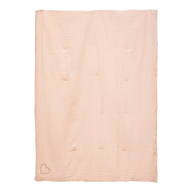 édredon Gaze De Coton 100x140 rose <span itemprop=