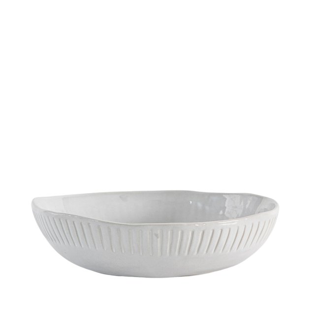 Set of 4 Harville Ridged Pasta Bowls, cream, SO'HOME