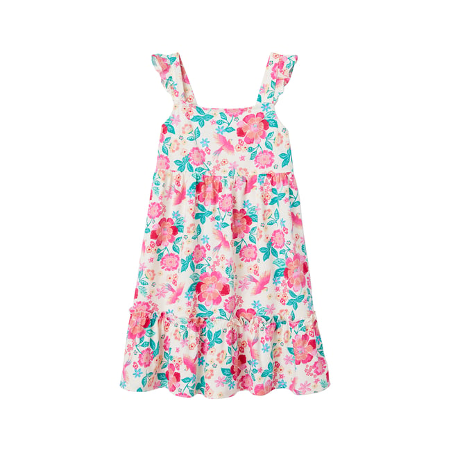 Robe Bretelles Namaste En Coton - Motifs Rose Et Turquoise - Taille 42 - Neuf Avec étiquettes