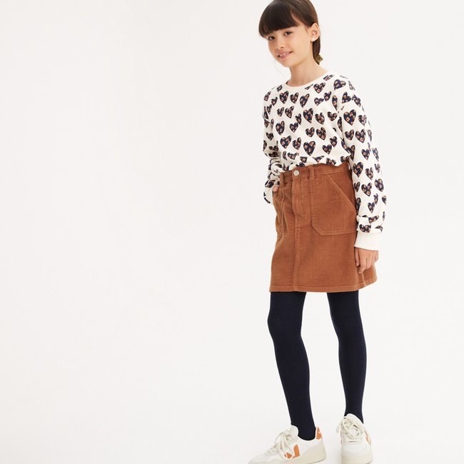 Velour Straight Skirt brown LA REDOUTE COLLECTIONS