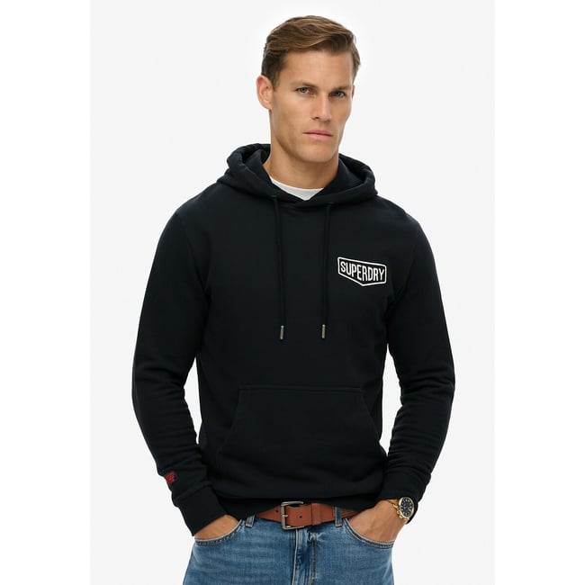 Sweat à capuche ample Work Tab noir <span itemprop=