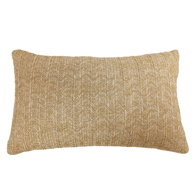 Housse de coussin imperméable pour extérieur FORMENTERA - QABANE naturel <span itemprop=