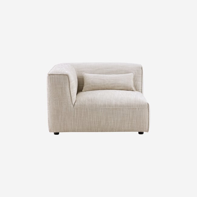 Module d'angle en tissu KOFI II Couleur beige <span itemprop=