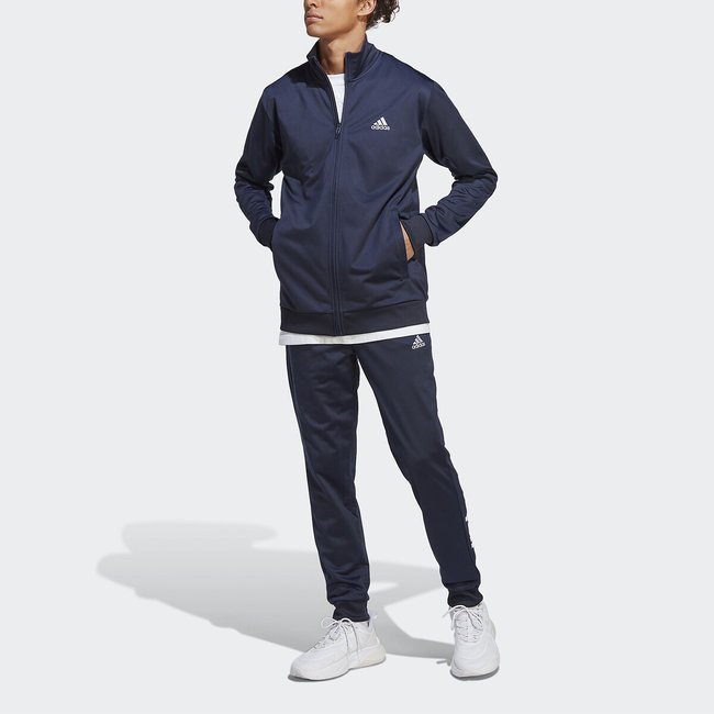 Tuta sportiva in maglia con logo blu marino ADIDAS SPORTSWEAR