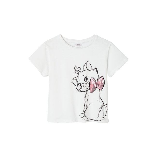 T-shirt Disney® Marie les Aristochats blanc <span itemprop=