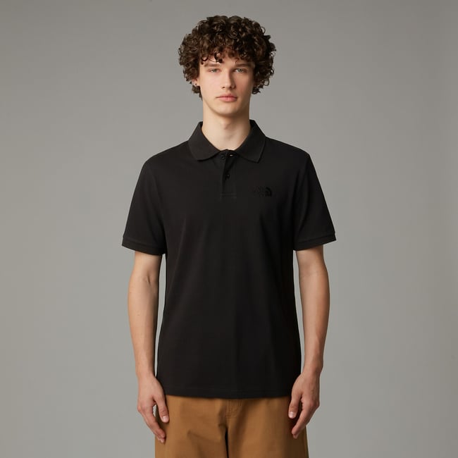 Essential Short Sleeve Polo Shirt, black, THE NORTH FACE