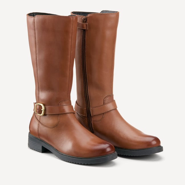 Botas de piel con cremallera estilo jinete - LA REDOUTE COLLECTIONS