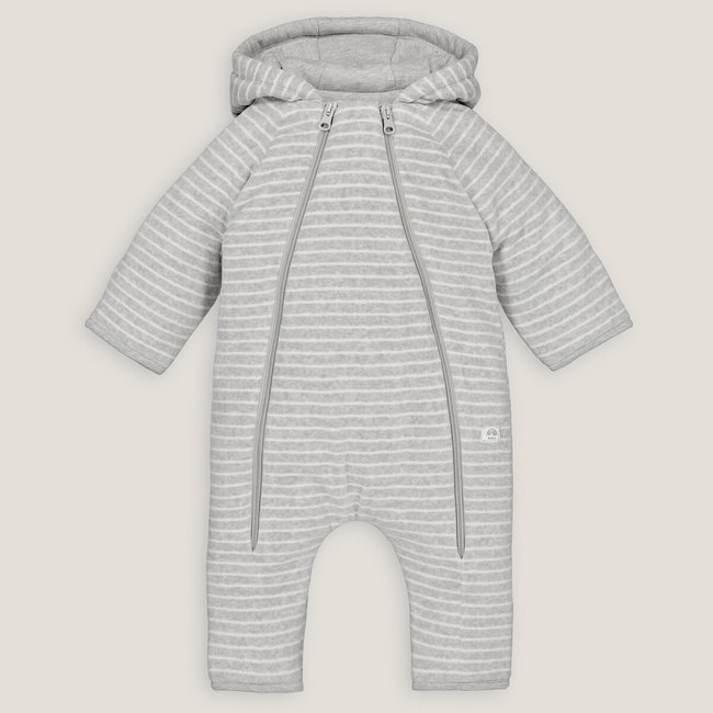 Комбинезон с капюшоном из велюра в полоску LA REDOUTE COLLECTIONS