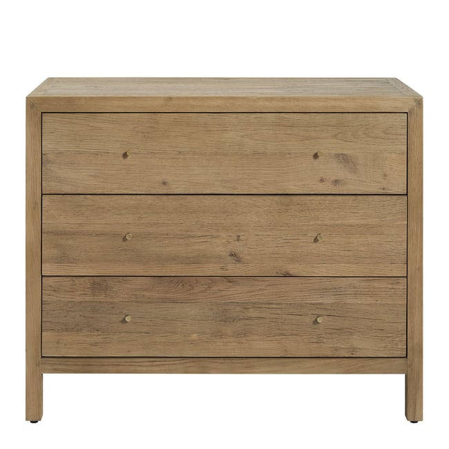 Commode chêne recyclé 100x45x83 Couleur bois clair <span itemprop=