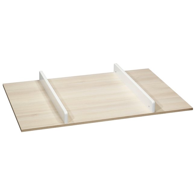 Plan à langer pour commode 1 porte 3 tiroirs Couleur bois clair <span itemprop=