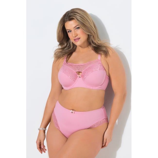 Culotte TruYou, dentelle dorée rose clair <span itemprop=