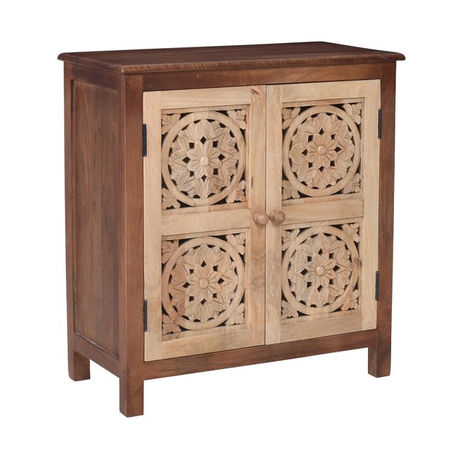 Buffet meuble de rangement, bois de manguier, CHENNAI Couleur marron <span itemprop=