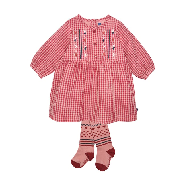 Robe collant sissie manches longues rose <span itemprop=