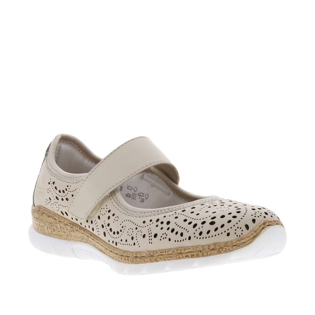 Ballerines talon plat beige <span itemprop=