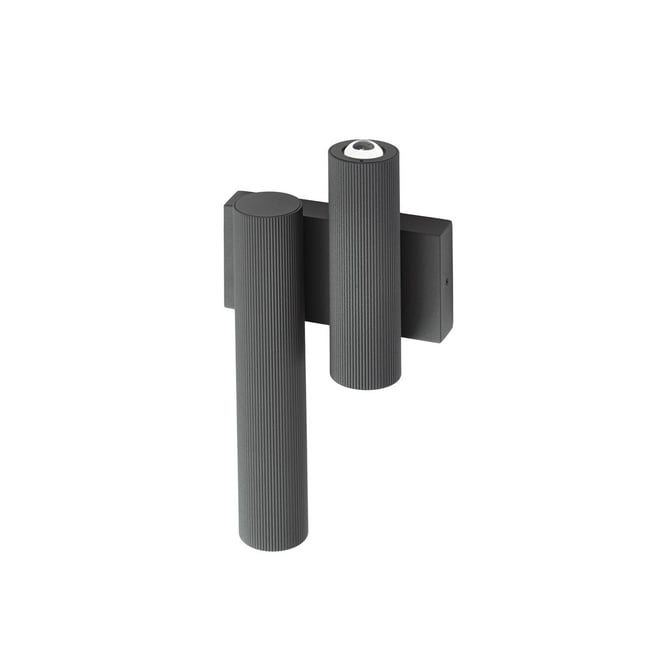 Applique extérieure en métal moderneLED Couleur anthracite, transparent <span itemprop=
