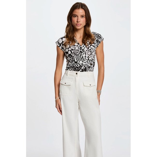 T-shirt manches courtes blanc <span itemprop=