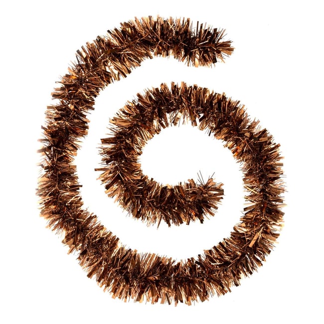 Guirlande brins mixtes 10 cm x 2m 6 plis bronze - ATMOSPHERA