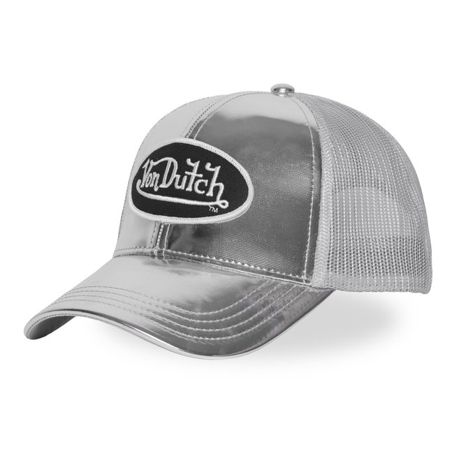 Casquette trucker Shiny argent/blanc/noir <span itemprop=