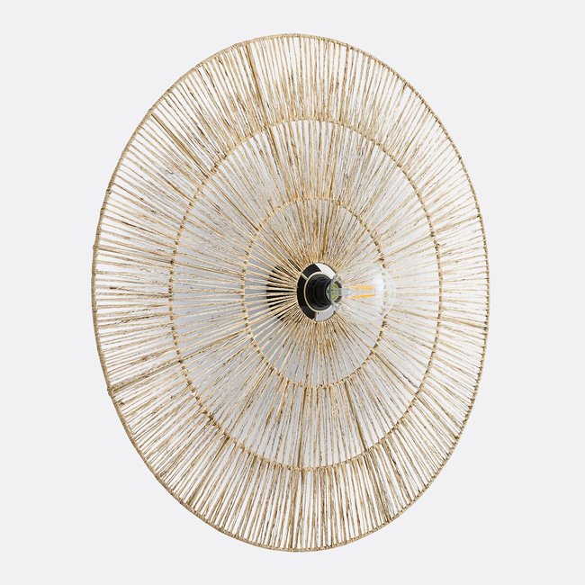 Wandleuchte Yaku, rund Ø 80 cm natur <span itemprop=