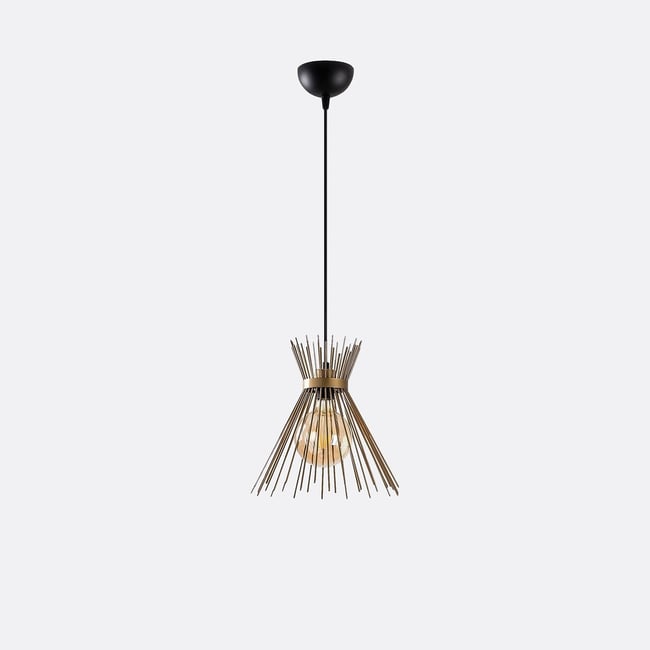 Светильник подвесной из металла, Kirpi / Кирпи черный + золотистый SO'HOME