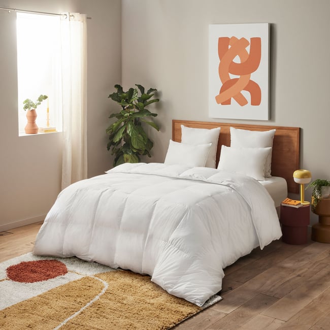 Couette Natur' Protect - 70% Duvet - Chaude Couleur blanc <span itemprop=