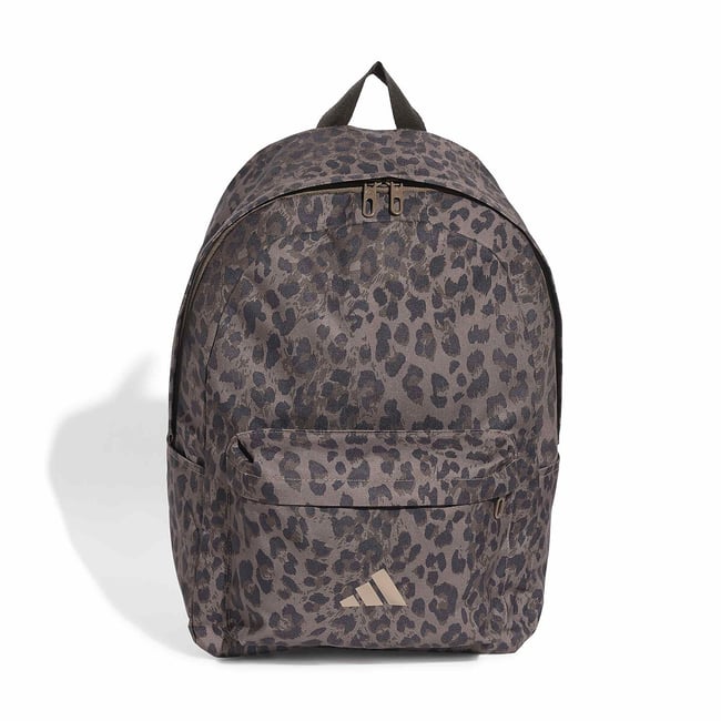 Sac à dos imprimé léopard ESSENTIEL marron léopard <span itemprop=