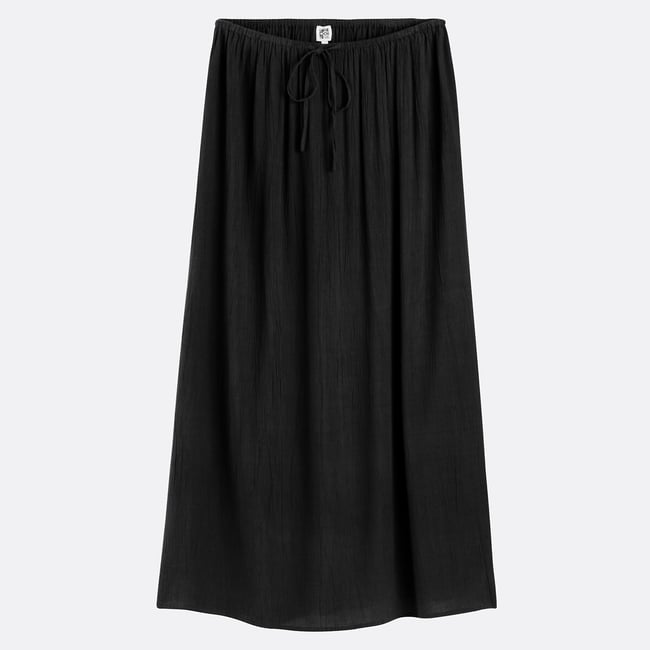 Crepon Maxi Petticoat Skirt, black, LA REDOUTE COLLECTIONS