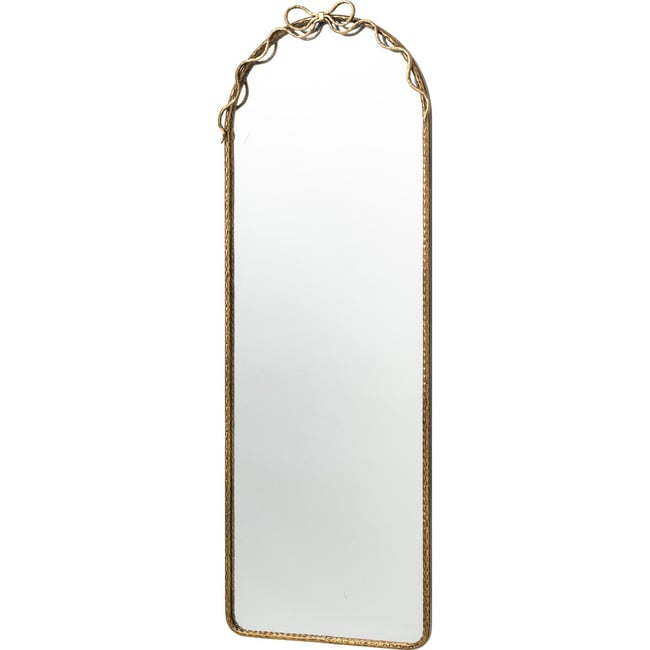 Miroir mural noeud décoratif en métal Couleur doré <span itemprop=