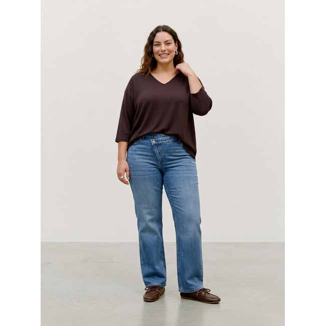 Blouse marron - chocolate torte 1 <span itemprop=