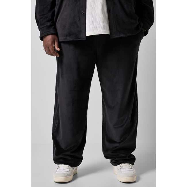 Pantalon en velours noir <span itemprop=
