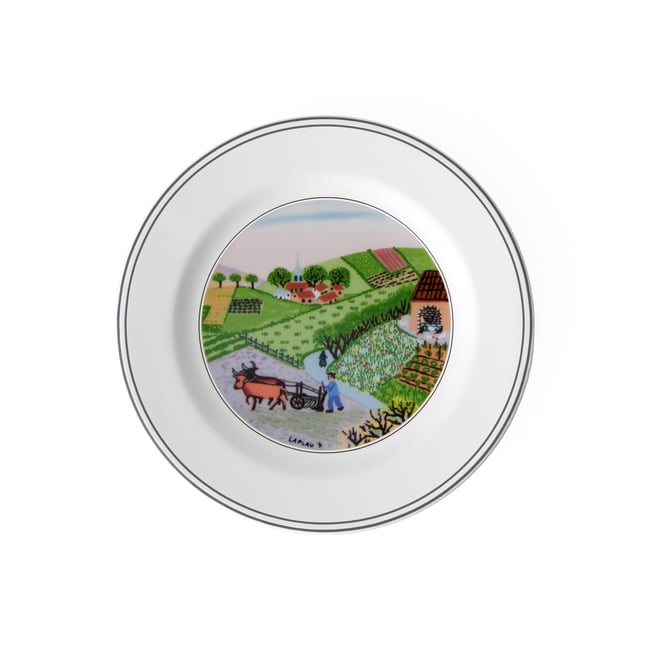 Assiette À Pain, Labour DESIGN NAIF Couleur multicolore <span itemprop=