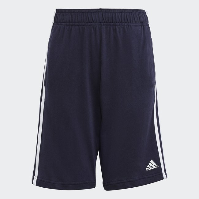 Shorts sportivo in felpa blu marino ADIDAS SPORTSWEAR