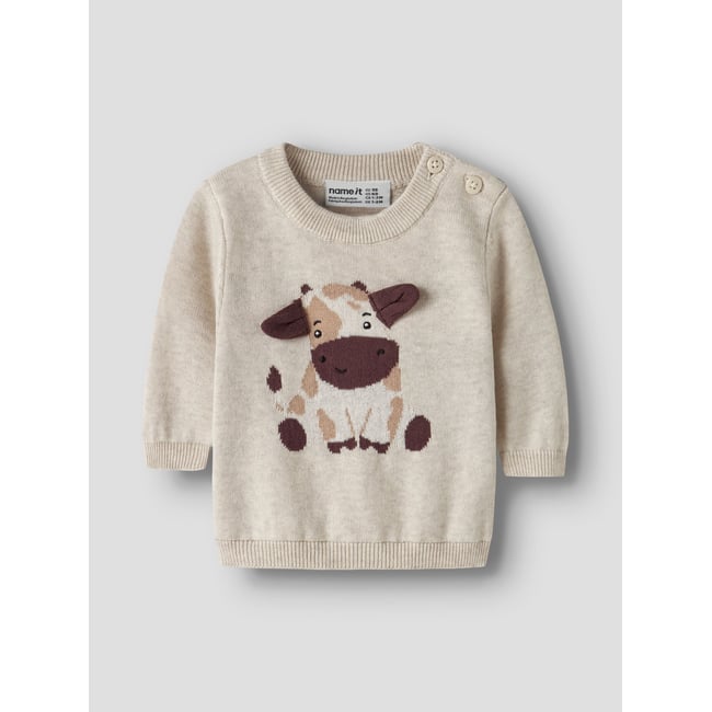 Pull En Maille peyote melange <span itemprop=
