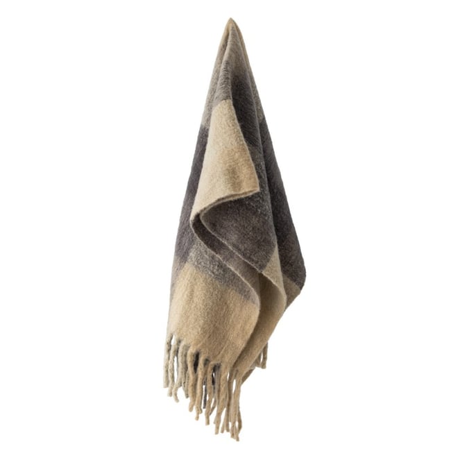 Plaid grands carreaux franges  HAMISHA - BLOOMINGVILLE