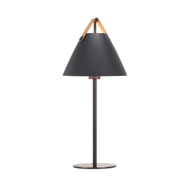 Lampe à poser style industriel en métal et cuir, STRAP - DESIGN FOR THE PEOPLE